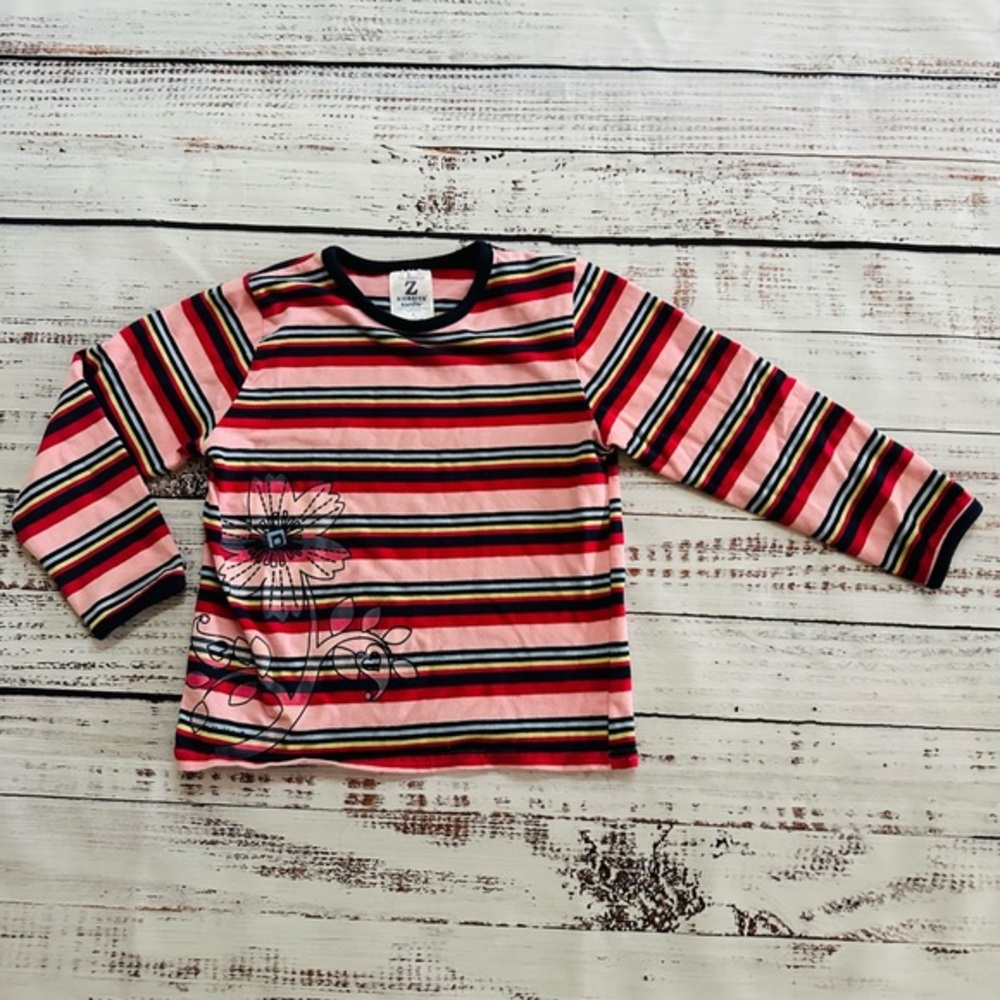Girls cotton striped long sleeve! Size 5